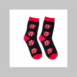 " Rolling Stones " - jazyk - ponožky unisex, materiál 95%polyester 5% elastan univerzálna veľkosť 35-42 farba čierno-bielo-červená
